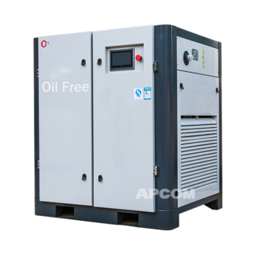 Low Noise APCOM 75HP 55kw oil-free Stationary Air Compressor Diesel mobile screw air compressor 300 cfm air compressor